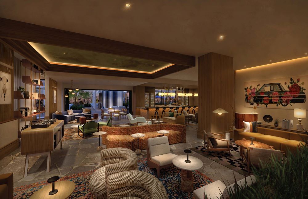 8 New Hotels Transforming Meetings And Events In 2024 Meetings Today   Thompson Palm Springs Lounge 